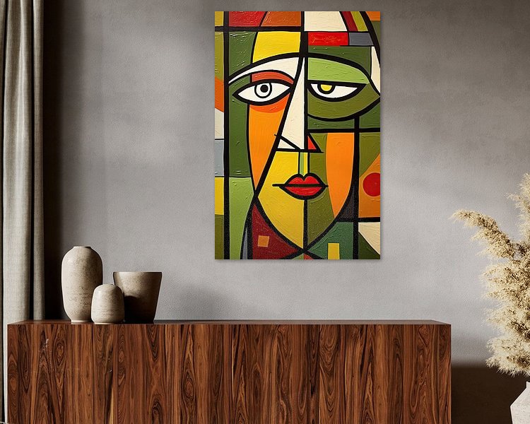 Picasso Piece No. 90.54 by ARTEO Paintings on canvas, poster